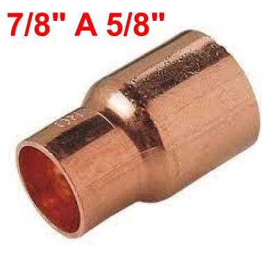 REDUCCION DE COBRE SOLDAR 7/8" A 5/8"