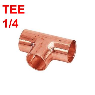 TEE DE COBRE 1/4" SOLDAR