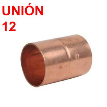 UNION DE COBRE SOLDAR 1/2"