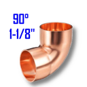 [CC118] CODO DE COBRE 90° 1-1/8"